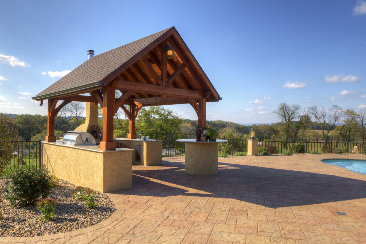 Alpine cedar pavilion from Waterloo Products for Chester County PA